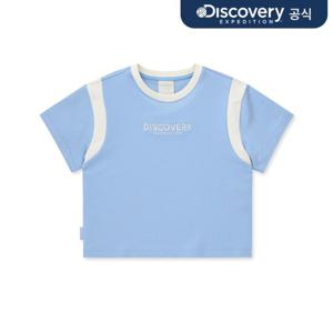 여성 애슬레저 크롭 반팔 (D/BLUE)   DWTR46041-BLD