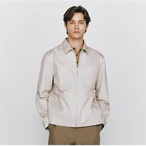 [지오다노] 남자 면 셔츠 카라 집업 자켓 075506