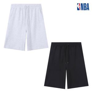 NBA N252TP011P 공용 오버핏 PLAY 원포인트 로고 트레이닝 반바지 STG