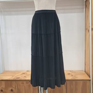 [레코브]이단주름스커트SB31E3SK517XBK