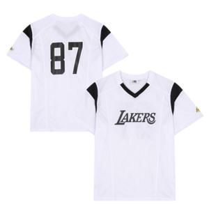 [NBA] LAL 컬러블록 메쉬 반팔티셔츠 (화이트) N252TS057P