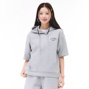 [체이스컬트]여성 그래픽 5부 후드 티셔츠-EBRG5863D0B