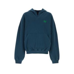 발렌시아가 후드 티셔츠 827939TSVC6 5002 Blue
