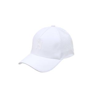 헤지스골프  (HUHE5E301OW) 화이트 단색 메쉬 타공 캡