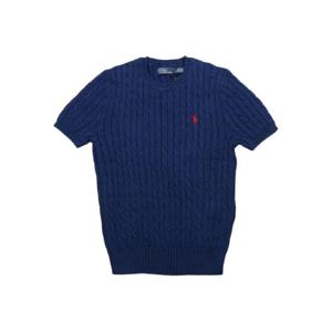 폴로 랄프로렌 cable knit short sleeve top 211965761