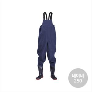 싸파 웨이더 낚시 가슴장화 250 네이비 갯벌 해루질
