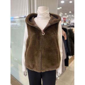 [화이트호스]인조퍼후드조끼 W244513