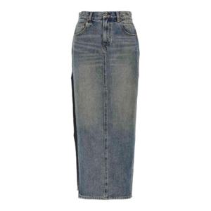 알13 스커트 R13WD102D213A Blue