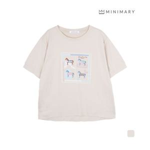 [미니마리] 스퀘어애니멀티셔츠 (MMA2TS66)