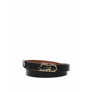 [SALVATORE FERRAGAMO] 여성 벨트 간치니 어저스터블 앤 리버시블 230294780407009 블랙 /8