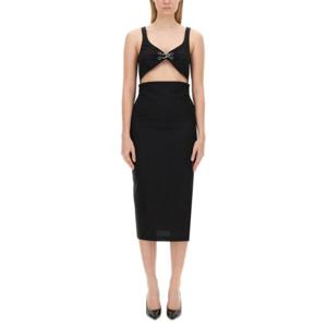 모스키노 미디 원피스 04108226 0555 BLACK