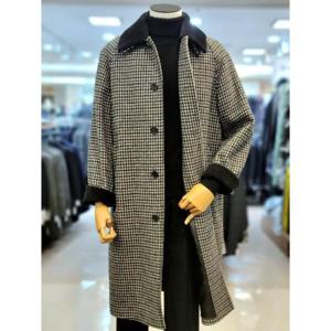 바쏘옴므 세이브존03 바쏘옴므 24FW 울 블렌드 코듀로이 카라 발마칸 오버핏 롱코트 WSAGY4CJ15AAG
