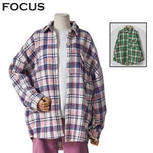[포커스]체크 윈터 박시 셔츠(FW3K7BL0394)