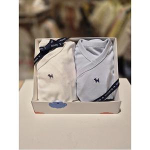 블루독베이비 10 블루독바디수트2종세트 (WH  BL) (4451700401411)