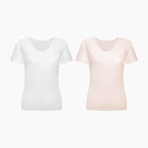 BYC 환타쟈 어반 2호 순면 여성 반팔 런닝(백색,스킨베이직/85-100) BYI2550