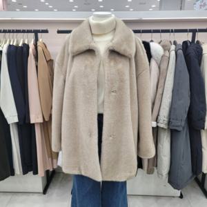 [온앤온]카라넥 페이크밍크 미디코트njf4wjc10702