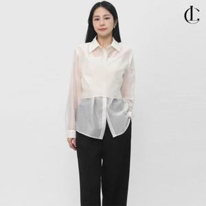 엘케이트 여자 블라우스 실키 허리 리본 긴팔 카라 랩블라우스 LCC003