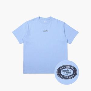 디아도라반팔티 KQJ D4221LRS64SKD 포지타노 서클 로고 반팔 티셔츠 SKY BLUE