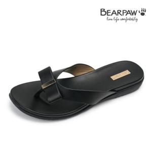 베어파우 DARIN 여성 리본 포인트 쪼리 플립플랍 블랙 K2967001RB-W