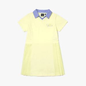 휠라키즈반바지 KQC FK2OPG2302F-LEN Girls 썸머 등판 플리츠 원피스