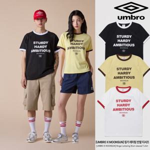 엄브로 [UMBRO X MOONSUN] 링거 레터링 반팔 티셔츠 UQ223CRS41 3종