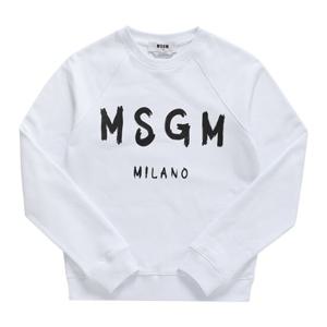 MSGM 2000MDM513 200001 01 브러시드 로고 여성 맨투맨