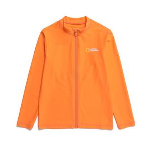 내셔널지오그래픽키즈 K232URG520 스몰로고 백그래픽집업 ORANGE