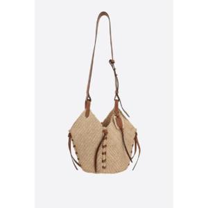 ISABEL MARANT Tampa mini crossbody bag in raffia PM0067FAC1X07MNLCG
