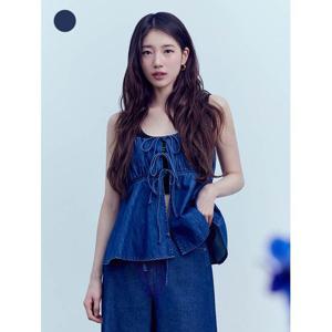 [게스]원워시 민소매 리본 블라우스 YP2D2257
