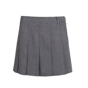 여성 백 밴딩 플리츠 스커트 521E1PC301GY