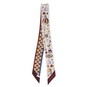 라프리마 페라가모 여성 나디르 프린트 미니 방도 스카프 32-0975 BEIGE+BROWN 780019