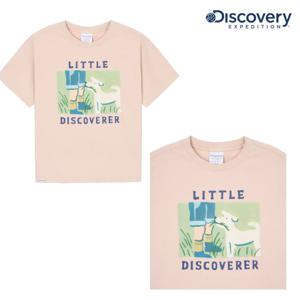 디스커버리키즈 DKRS56053-PCL 키즈 콜라보 그래픽(프론트) 반팔 쿨 기능성 티셔츠