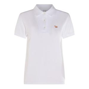 메종키츠네 폴로 티셔츠 OW00207KJ7010 P100 White
