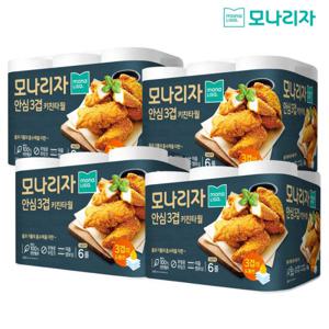 모나리자 키친타올 안심 3겹 천연펄프 140매 6롤 4팩 총24롤