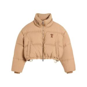 AMI Paris 로고 프린트 패딩 재킷 H24FJK413PA0009