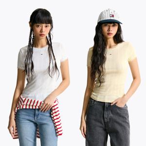 [공식][타미진스] 슬림 포인텔 립 티셔츠4종 택1 (T32F0TTO31TWT1)