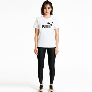 [푸마]푸마 PUMA 에센셜 로고 여성 반팔티 화이트 586774-02