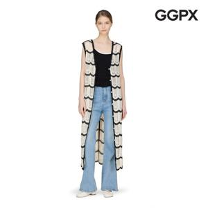 [지지피엑스]크로셰 버튼 롱 베스트 (GP3VT003F)