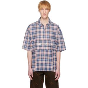 25 SS 마틴로즈 남성 블루   레드 집업 폴로 셔츠 251892M192001