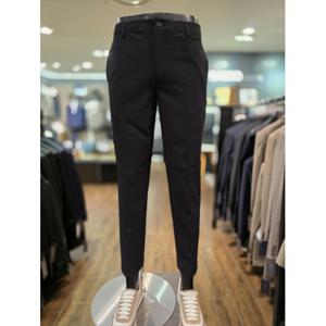 [바쏘옴므] Z2PS92A 25년S/S 블랙 스트레치 레큘러핏 밴딩 캐주