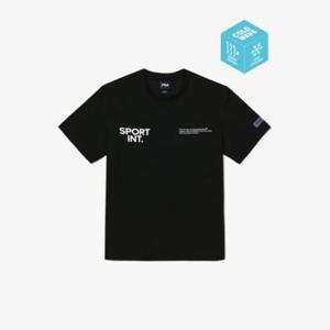 휠라반팔티 KQC FS2RSG2190X-BLK 그래픽 프린트 냉감 티셔츠