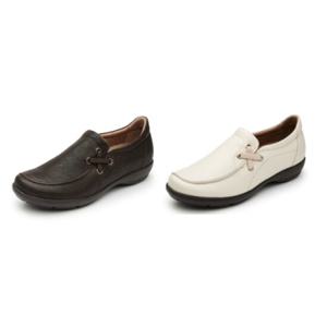 LANSLS5213W 금강제화 랜드로바 르느와르 여성 밴드 쿠션 슬립온 스니커즈 2color