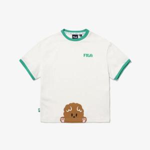 [휠라키즈]TD 썸머 동물 그래픽 반팔티_(FK2RSG2401X_IVY)
