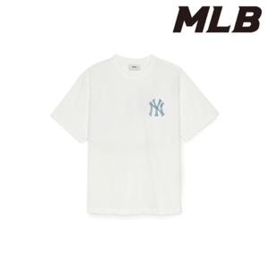 MLB (3ATSM0953-50IVS) 데님라이크 모노그램 빅럭스 오버핏 기능성 반팔 티셔츠