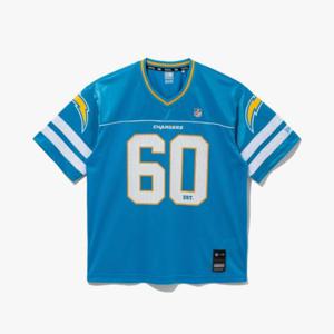 뉴에라반팔티 CQK 14679794 NFL 로스앤젤레스 차저스 폴리에스터 티셔츠 말리부 블루