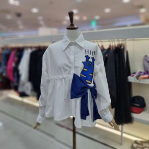 [르니앤맥코이]블루리본 고양이 셔츠 MM04BL414