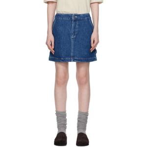 25 SS 아페쎄 여성 블루 크리스티 데님 미니 스커트 251252F090003