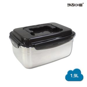 키친아트 스텐304 밀폐용기 김치통 1.9L S호