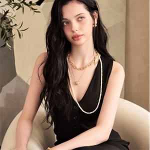[GB] 진주비드 롱 14k GOLD 목걸이 LNN23195G