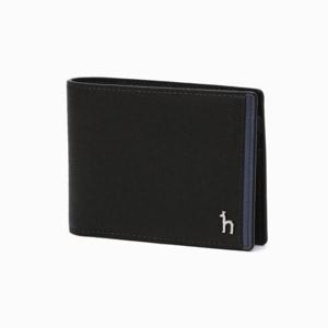 [헤지스] 블랙 라인배색 소가죽 머니클립 HJWA4F034